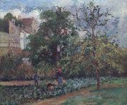 Camille Pissarro, The orchard at Maubuissson,Pontoise Le verger a Maubuisson,Pontoise